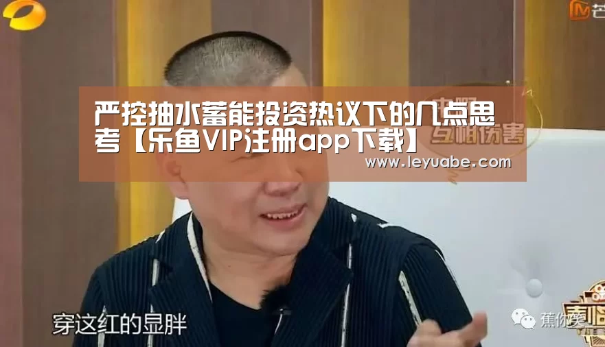 严控抽水蓄能投资热议下的几点思考【乐鱼VIP注册app下载】(图2) 登录入口